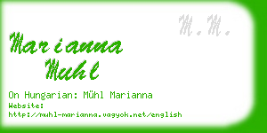 marianna muhl business card